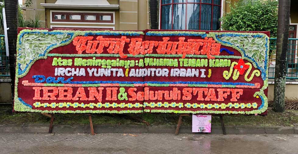 papan bunga Medan turut berdukacita