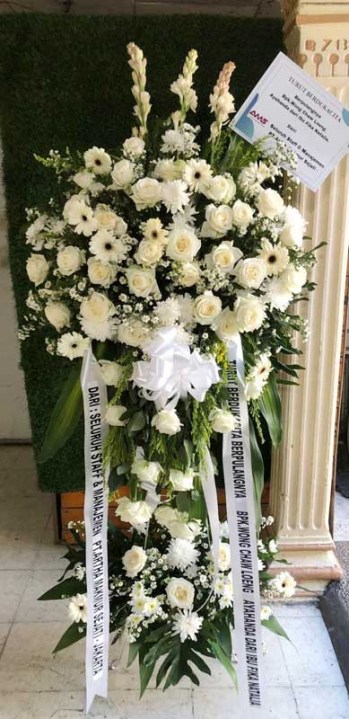 bunga standing dukacita 2 tingkat