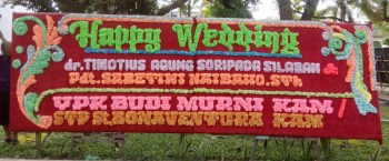 papan bunga wedding