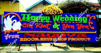 Papan bunga 1 mahkota bunga segar